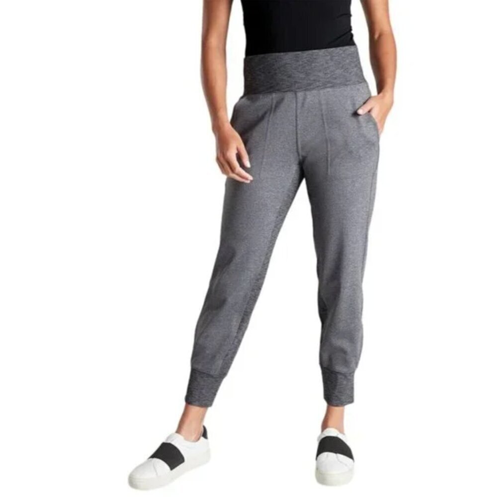 Athleta Venice High Rise Jogger in Dark Charcoal Gray "Eden", size L